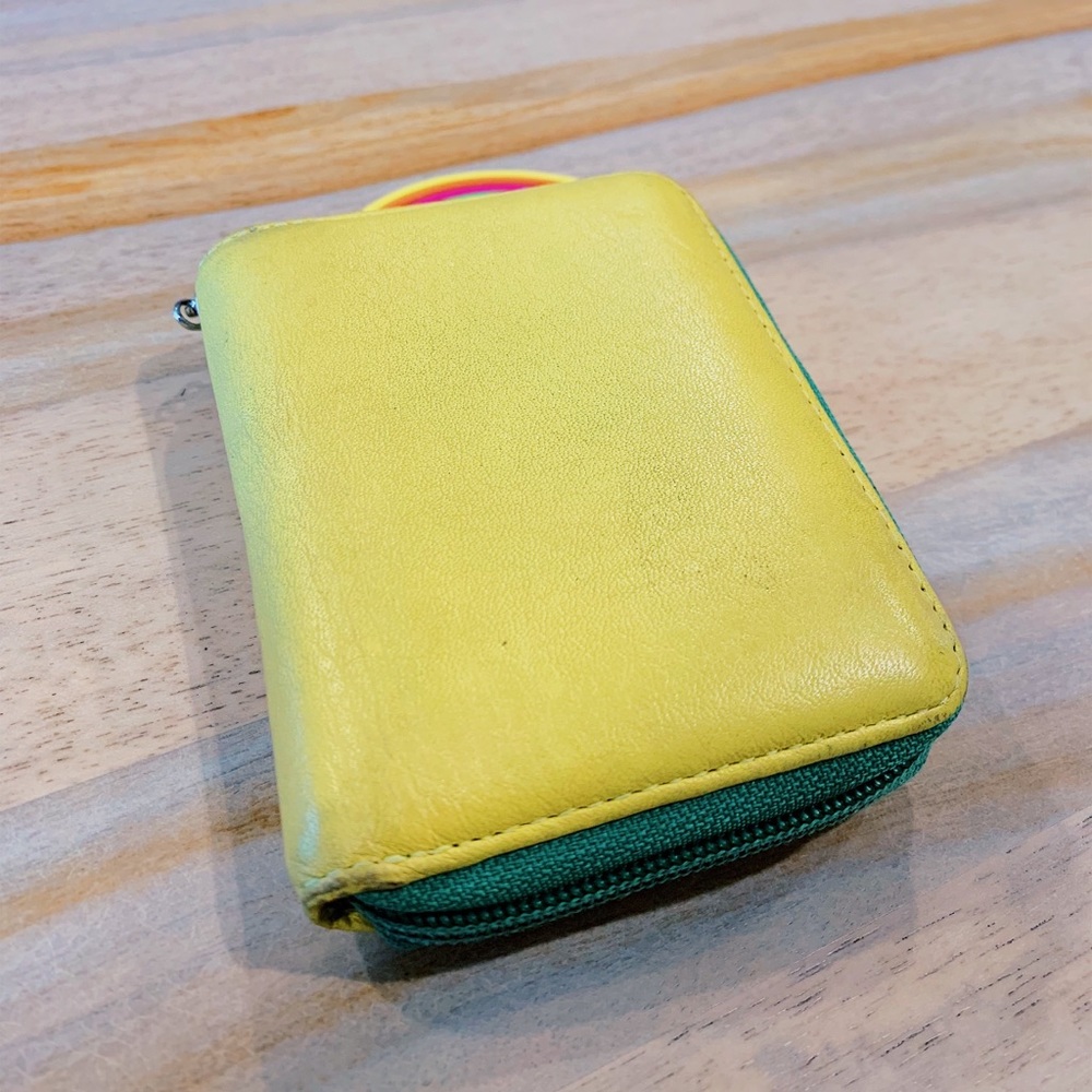 fromb Design Yellow Leather Wallet